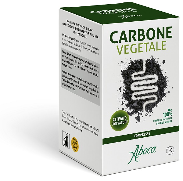 CARBONE VEGETALE 90 COMPRESSE - Farmacia Del Monaco