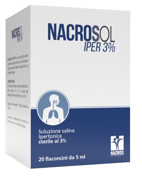 NACROSOL IPER 3% 20 FLACONCINI DA 5 ML - Farmacia Del Monaco