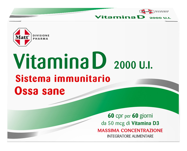 MATT PHARMA VITAMINA D 60 COMPRESSE - Farmacia Del Monaco