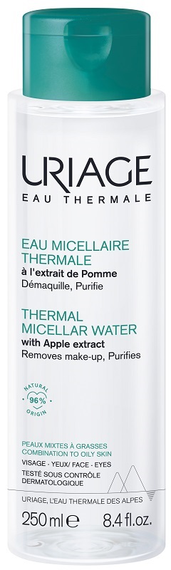 URIAGE EAU MICELLAIRE THERMALE PELLI MISTE GRASSE FLACONE 250 ML - Farmacia Del Monaco