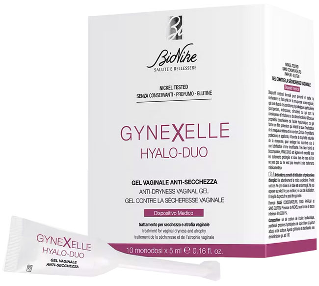 GYNEXELLE HYALO-DUO GEL VAGINALE ANTI-SECCHEZZA 10 PEZZI DA 15 ML - Farmacia Del Monaco