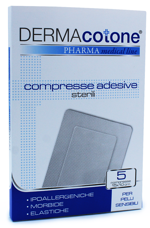 COMPRESSA ADESIVA DERMACOTONE 10X15 CM 5 PEZZI - Farmacia Del Monaco