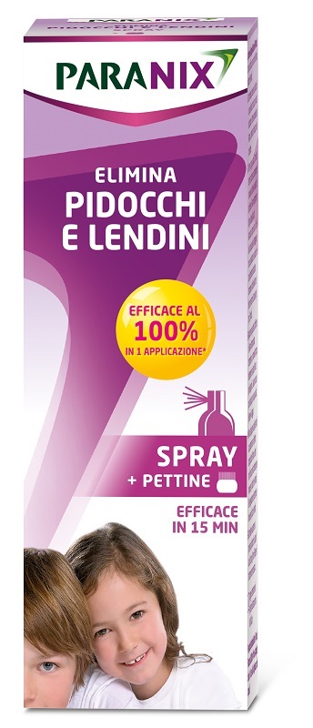 TRATTAMENTO PIDOCCHI E LENDINI PARANIX SPRAY 100 ML + PETTINE - Farmacia Del Monaco