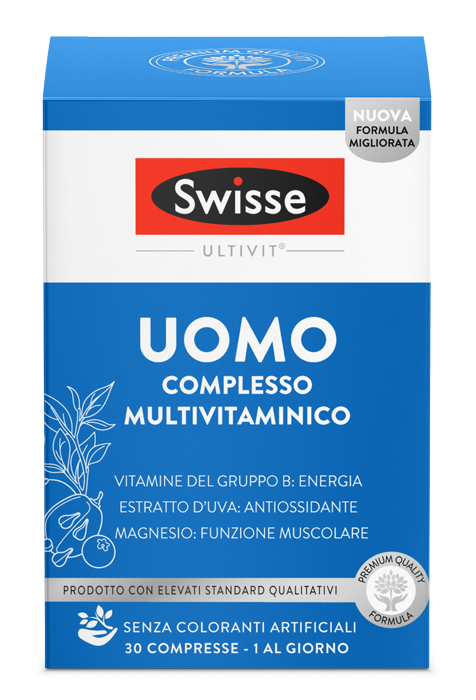 SWISSE MULTIVITAMINICO UOMO 30 COMPRESSE - Farmacia Del Monaco