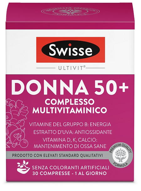 SWISSE MULTIVITAMINICO DONNA 50+ 30 COMPRESSE - Farmacia Del Monaco