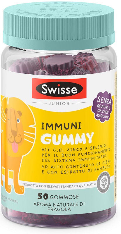 SWISSE JUNIOR IMMUNI GUMMY 50 PASTIGLIE GOMMOSE - Farmacia Del Monaco