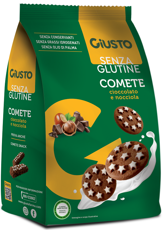 GIUSTO SENZA GLUTINE COMETE BISCOTTI 200 G - Farmacia Del Monaco