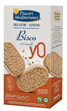 PIACERI MEDITERRANEI BISCO YO 5 CEREALI 200 G - Farmacia Del Monaco