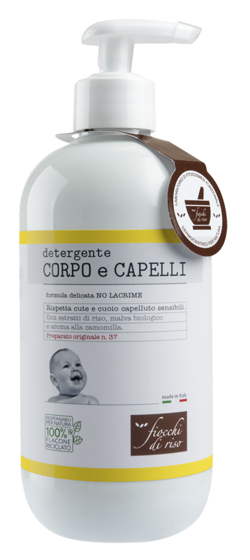 FIOCCHI DI RISO DETERGENTE CORPO/CAPELLI CAMOMILLA 400 ML - Farmacia Del Monaco