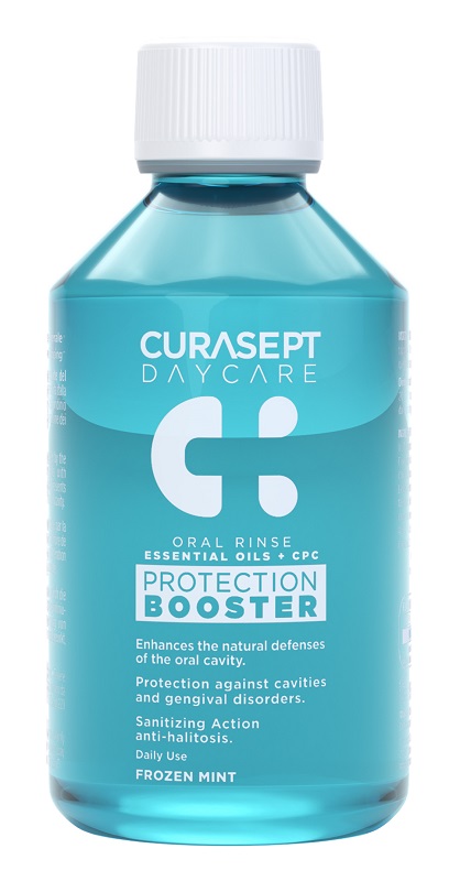 CURASEPT DAYCARE COLLUTORIO PROTECTION BOOSTER FROZEN MINT 500 ML - Farmacia Del Monaco