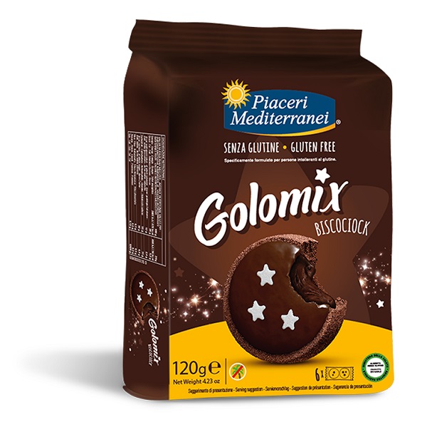 PIACERI MEDITERRANEI GOLOMIX BISCOCIOCK 6 PEZZI DA 20 G - Farmacia Del Monaco