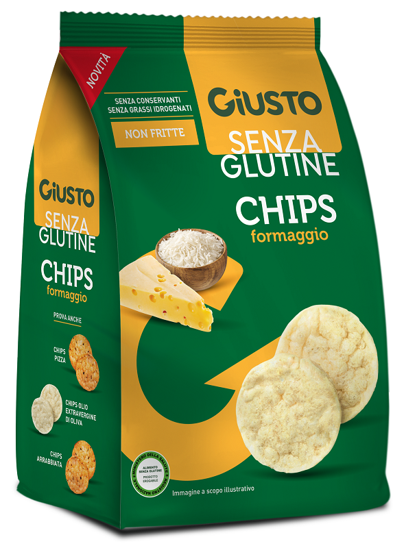 GIUSTO SENZA GLUTINE CHIPS FORMAGGIO 40 G - Farmacia Del Monaco