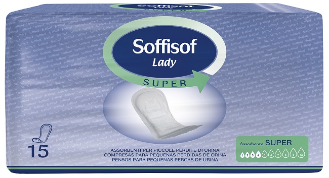 PANNOLONE PER INCONTINENZA SOFFISOF LADY CLASSIC SUPER 15 PEZZI - Farmacia Del Monaco