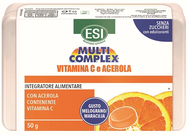 ESI MULTICOMPLEX VITAMINA C E ACEROLA CARAMELLE 50 G - Farmacia Del Monaco
