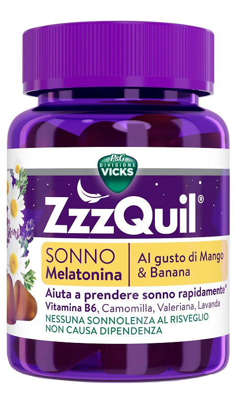VICKS ZZZQUIL SONNO MANGO & BANANA 30 PASTIGLIE GOMMOSE - Farmacia Del Monaco