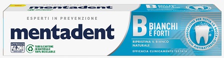 MENTADENT BIANCHI E FORTI 75 ML - Farmacia Del Monaco