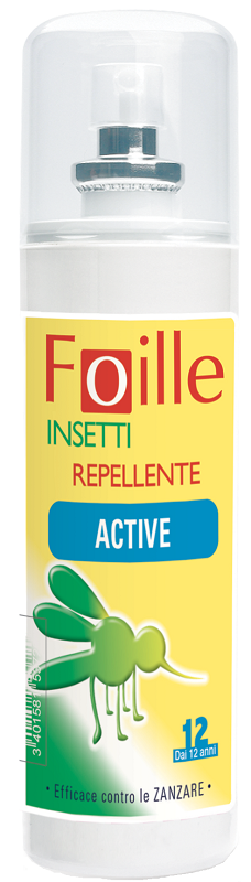 FOILLE INSETTI REPELLENTE ACTIVE 100 ML - Farmacia Del Monaco