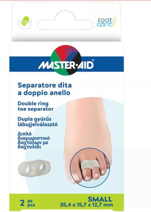 SEPARATORE DITA MASTER-AID FOOTCARE CON ANELLO DOPPIO LARGE 2 PEZZI C11 - Farmacia Del Monaco