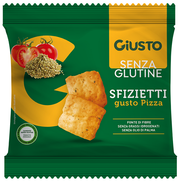GIUSTO SENZA GLUTINE SFIZIETTI PIZZA 40 G - Farmacia Del Monaco
