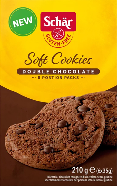 SCHAR SOFT COOKIE DOUBLE CHOCOLATE 210 G - Farmacia Del Monaco