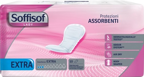 PANNOLONE PER INCONTINENZA SAGOMATO SOFFISOF LADY EXTRA 10 PEZZI - Farmacia Del Monaco