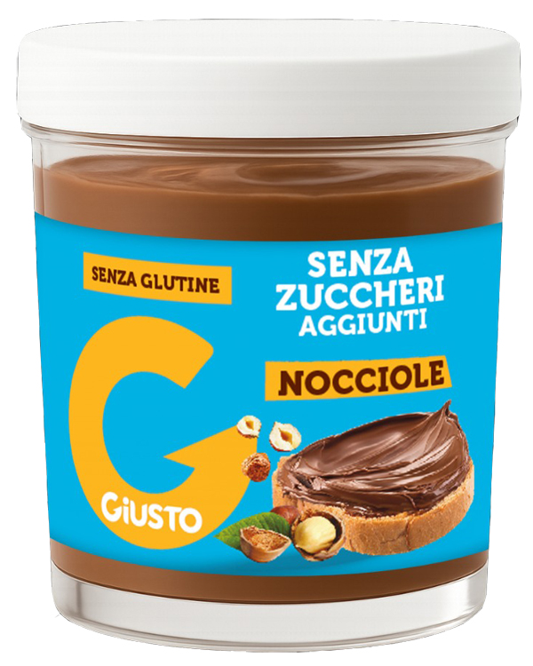 GIUSTO SENZA ZUCCHERO CREMA GIANDUIA NOCCIOLE 200 G - Farmacia Del Monaco