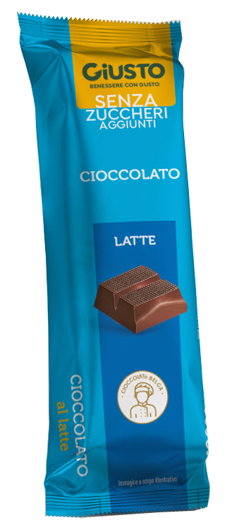 GIUSTO SENZA ZUCCHERO BARRETTA CIOCCOLATO LATTE 42 G - Farmacia Del Monaco