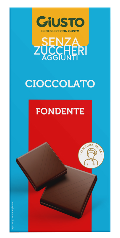 GIUSTO SENZA ZUCCHERO TAVOLETTA CIOCCOLATO FONDENTE 85 G - Farmacia Del Monaco