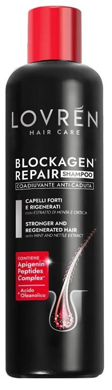 LOVREN HAIR CARE BLOCKAGEN REPAIR SHAMPOO COADIUVANTE ANTI-CADUTA 250 ML - Farmacia Del Monaco