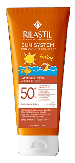 RILASTIL SUN SYSTEM BABY LATTE VELLUTO SPF50+ 250 ML - Farmacia Del Monaco
