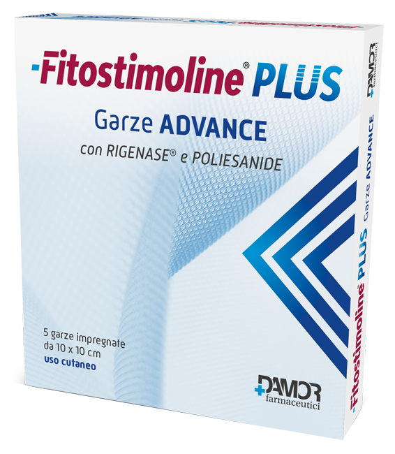 FITOSTIMOLINE PLUS GARZE ADVANCE IMPREGNATE 10X10 CM 5 PEZZI - Farmacia Del Monaco