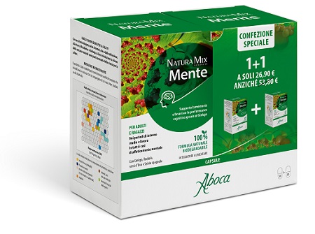 NATURA MIX ADVANCED MENTE CONFEZIONE SPECIALE 50 CAPSULE + 50 CAPSULE - Farmacia Del Monaco