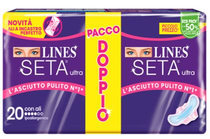 LINES SETA ULTRA ASSORBENTI ALI VP 20 PEZZI - Farmacia Del Monaco