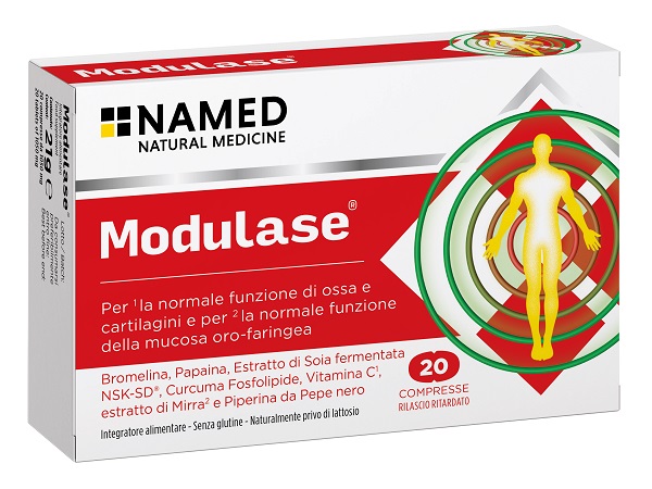 MODULASE 20 COMPRESSE RILASCIO RITARDATO SENZA GLUTINE NATURALMENTE PRIVO DI LATTOSIO - Farmacia Del Monaco