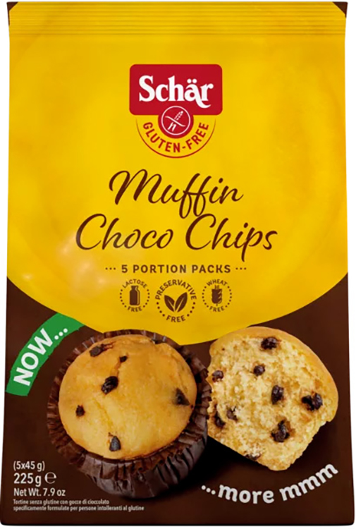 SCHAR MUFFIN CHOCO CHIP 225 G - Farmacia Del Monaco