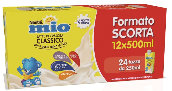 MIO LATTE CRESCITA CLASSICO 12 PEZZI DA 500 ML - Farmacia Del Monaco