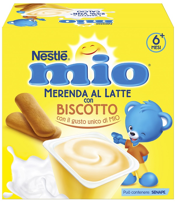 MIO MERENDA AL LATTE BISCOTTO 4 PEZZI DA 100 G - Farmacia Del Monaco