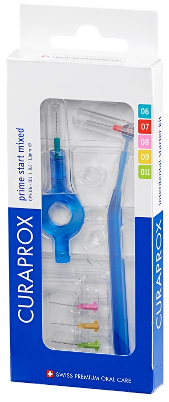 CURAPROX CPS PRIME START MIXED PACK WITH CPS 06 -011 +UHS 409 + UHS 470 BLUE HOLDERS + CAPS - Farmacia Del Monaco
