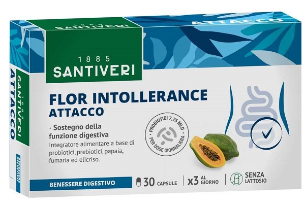 FLOR INTOLLERANCE ATTACCO 30 CAPSULE - Farmacia Del Monaco