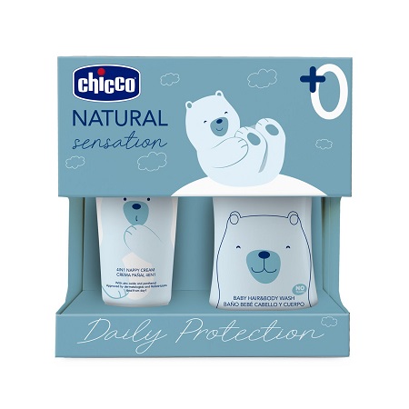 CHICCO NATURAL SENSATION SET BAGNOSHAMPOO+PASTA LENITIVA - Farmacia Del Monaco