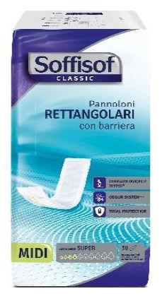 SOFFISOF CLASSIC PANNOLONE RETTANGOLARE CON BARRIERA 30 PEZZI - Farmacia Del Monaco