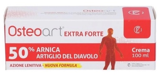 OSTEOART EXTRA FORTE 50% ARNICA E ARTIGLIO DEL DIAVOLO CREMA 100 ML AZIONE LENITIVA NUOVA FORMULA - Farmacia Del Monaco