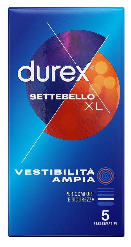 PROFILATTICO DUREX SETTEBELLO XL 5 PEZZI - Farmacia Del Monaco