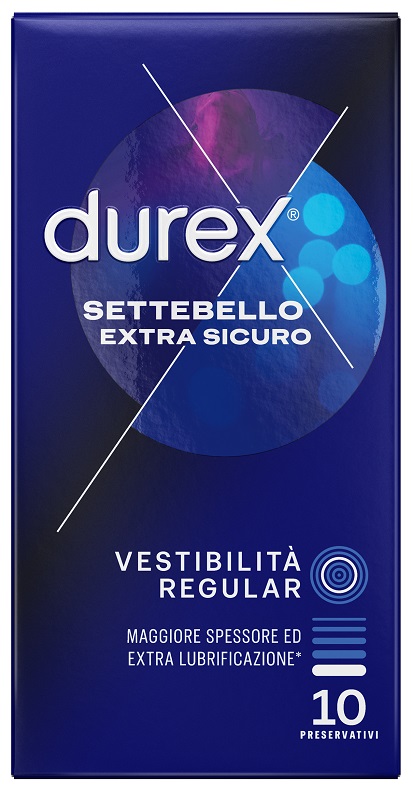 PROFILATTICO DUREX SETTEBELLO EXTRA SICURO 10 PEZZI - Farmacia Del Monaco