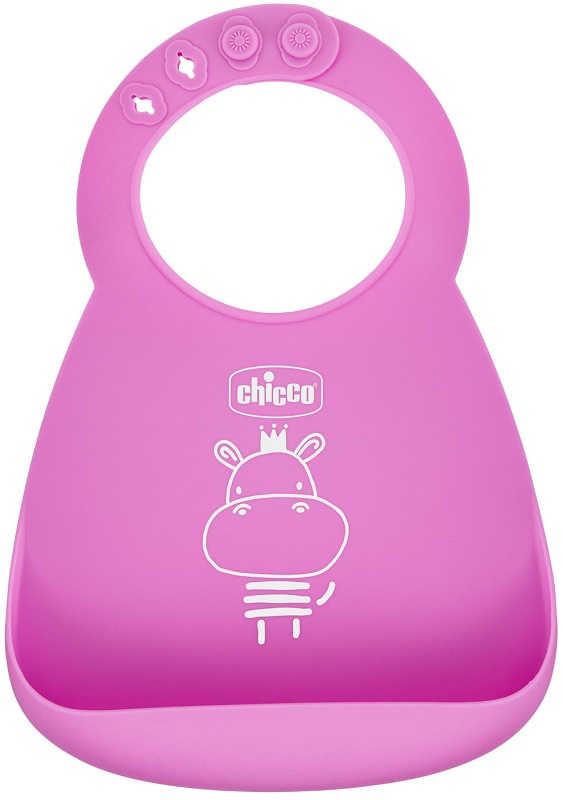 CHICCO BAVAGLIA SILICONE ROSA - Farmacia Del Monaco