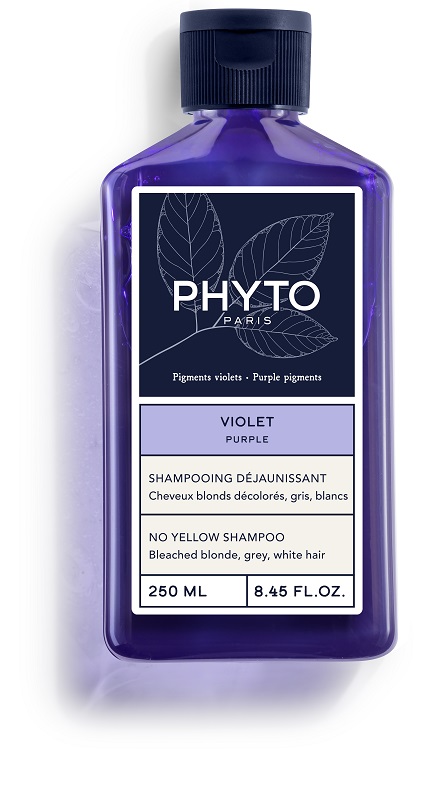 PHYTO PARIS VIOLET SHAMPOO ANTI GIALLO PER CAPELLI BIONDI DECOLORATI GRIGI BIANCHI 250 ML - Farmacia Del Monaco