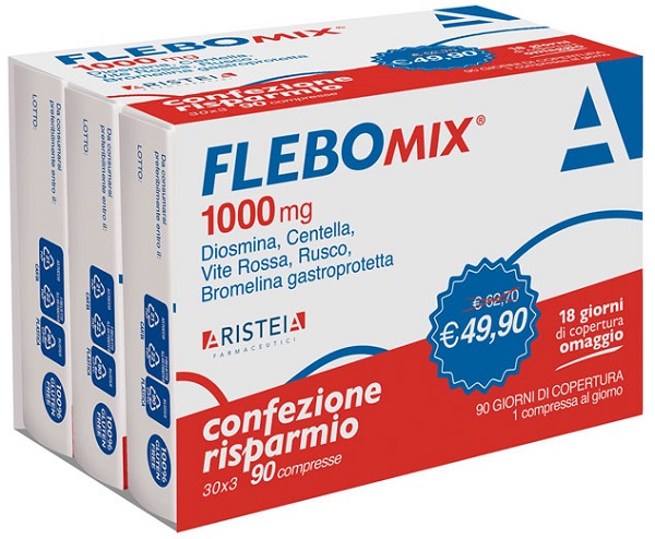 FLEBOMIX 1000 MG 90 COMPRESSE TRI-PACK - Farmacia Del Monaco