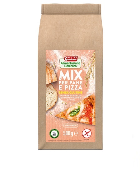 ALIMENTAZIONE DEDICATA MIX PANE E PIZZA SENZA GLUTINE 500 G - Farmacia Del Monaco
