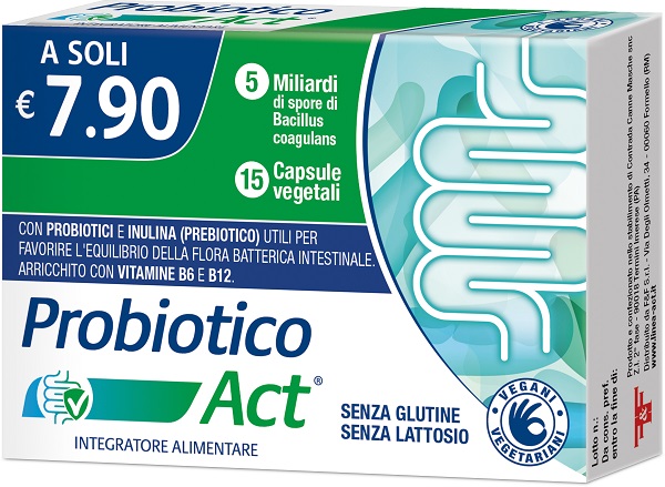 PROBIOTICO ACT 15 CAPSULE VEGETALI - Farmacia Del Monaco