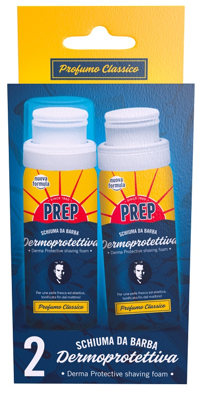 PREP SCHIUMA BARBA CLASSICA 2 PEZZI DA 50 ML - Farmacia Del Monaco
